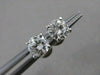 ESTATE .85CTW DIAMOND 5MM STUD 14KT WHITE GOLD SCREWBACK EARRINGS FG VSSI #21269