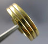 ESTATE WIDE 14KT YELLOW GOLD SOLID 3D THREE ROW MENS WEDDING ANNIVERSARY RING