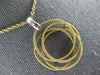 ESTATE LARGE .18CT DIAMOND 18KT 2 TONE GOLD CIRCULAR FLOWER ETOILE MESH PENDANT