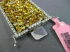 GIA LARGE 57.49CT MULTI COLOR DIAMOND 18KT 2 TONE GOLD CLUSTER TENNIS BRACELET