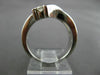 ESTATE WIDE .62CT DIAMOND 14KT WHITE GOLD 5 STONE JOURNEY LOVE RING #17788