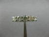 WIDE 1.25CT ROUND DIAMOND 14KT WHITE GOLD 3D 5 STONE WEDDING ANNIVERSARY RING