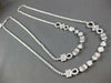 LARGE & LONG 10.79CT DIAMOND 18K WHITE GOLD MULTI SHAPE INFINITY TENNIS NECKLACE