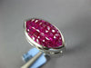 5.80CT DIAMOND & AAA RUBY 18KT WHITE GOLD 3D PRINCESS MARQUISE SHAPE MENS RING
