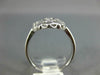 ANTIQUE WIDE .78CT DIAMOND 14KT WHITE GOLD ROUND & MARQUISE FILIGREE RING #565