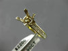ESTATE .90CT DIAMOND 14KT 2 TONE GOLD PRINCESS SEMI MOUNT ENGAGEMENT RING #21106