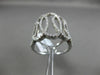 ESTATE LARGE .97CT DIAMOND 18KT WHITE GOLD 3D MULTI OVAL INTERTWINING FUN RING