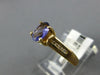 .71CT DIAMOND & AAA TANZANITE 14KT YELLOW GOLD 3D OVAL & ROUND FRIENDSHIP RING