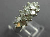 ESTATE 1.37CT PRINCESS DIAMOND 14KT WHITE GOLD COCKTAIL ANNIVERSARY RING #19314