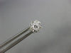 ESTATE .43CT DIAMOND 18KT WHITE GOLD 3D CLASSIC FLOWER STUD EARRINGS