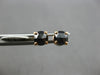 ESTATE 1.06CT BLACK DIAMOND 14KT ROSE GOLD 3D CLASSIC ROUND SCREWBACK EARRINGS
