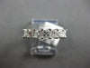 ESTATE 1.27CT DIAMOND 14K WHITE GOLD PRINCESS INVISIBLE WEDDING ANNIVERSARY RING