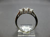1CT DIAMOND 14KT WHITE GOLD 3 STONE PAST PRESENT FUTURE WEDDING ANNIVERSARY RING