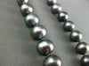 ESTATE AAA PURPLISH GRAY TAHITIAN PEARL 14KT WHITE GOLD FILIGREE NECKLACE #21941