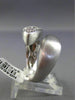 ESTATE LARGE .90CT DIAMOND 14KT WHITE GOLD MARQUISE PAVE CRISS CROSS MATTE RING