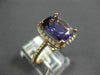 ESTATE 4.0CT DIAMOND & AAA CUSHION CUT AMETHYST 14KT ROSE GOLD 3D HALO FUN RING
