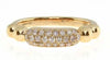 .32CT PINK DIAMOND 18KT ROSE GOLD THREE ROW PAVE MULTI BEAD FUN FRIENDSHIP RING
