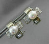 ANTIQUE DIAMOND & AAA SOUTH SEA PEARL 14KT WHITE GOLD CLIP ON EARRINGS #2666