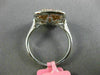 ESTATE 1.24CT WHITE & PINK DIAMOND 18K WHITE & ROSE GOLD SQUARE ANNIVERSARY RING