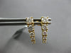 ESTATE .72CT DIAMOND 18KT YELLOW GOLD 3D ROUND GRADUATING FUN HANGING EARRINGS