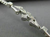 ANTIQUE .42CT MULTI CUT DIAMOND 18KT WHITE GOLD 3D FILIGREE LOVE BRACELET #19915