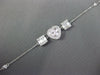.43CT DIAMOND 18KT WHITE GOLD ROUND & BAGUETTE HEART SHAPE BY THE YARD BRACELET
