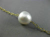 ESTATE LARGE & LONG 14KT YELLOW GOLD SOUTH SEA PEARL BY THE YARD CIRCLE NECKLACE