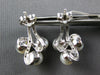 .05CT DIAMOND & AAA SOUTH SEA PEARL 14KT WHITE GOLD LOVE KNOT HANGING EARRINGS