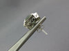 LARGE 4.22CT DIAMOND & AAA GREEN AMETHYST 14KT WHITE GOLD CUSHION STUD EARRINGS