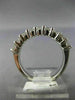 ESTATE .74CT DIAMOND 14KT WHITE GOLD SEMI ETERNITY WEDDING ANNIVERSARY RING 1211