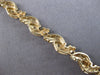 ESTATE .15CT DIAMOND 14KT 2 TONE GOLD 3D INFINITY LOVE TENNIS BRACELET #20842