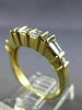 0.90CT ROUND BAGUETTE & PRINCESS DIAMOND 14K YELLOW GOLD ANNIVERSARY RING #1586