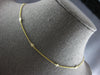 ESTATE .27CT DIAMOND 14KT YELLOW GOLD ROUND BY THE YARD ADJUSTABLE LOVE NECKLACE