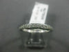 ESTATE .21CT DIAMOND 14KT WHITE GOLD 3D SEMI ETERNITY WEDDING ANNIVERSARY RING