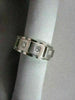 WIDE 7mm HAND CRAFTED .45CT F VVS DIAMOND 14KT WHITE GOLD MENS WEDDING BAND !!!!