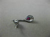 ESTATE .73CT DIAMOND & RUBY 14K WHITE GOLD 3D CLASSIC TEAR DROP HANGING EARRINGS