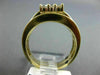 LARGE 1.54CT ROUND DIAMOND & AAA SAPPHIRE 14K YELLOW GOLD 3D ENGAGEMENT RING SET