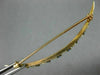 ANTIQUE .60CT AAA SAPPHIRE & SOUTH SEA PEARL 14KT YELLOW GOLD BROOCH PIN #26420