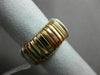 ESTATE LARGE .46CT DIAMOND 18KT WHITE & ROSE GOLD MULTI ROW PAVE FLEXIBLE RING