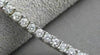 ANTIQUE 3.40CT DIAMOND 14K WHITE GOLD MODERN RECTANGLE BRACELET 7" F/G VVS #1495