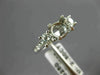 ESTATE .98CT DIAMOND 14KT WHITE GOLD 3D ROUND SEMI MOUNT ENGAGEMENT RING #21433