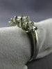 ESTATE .78CT ROUND DIAMOND 14KT WHITE GOLD 5 STONE LUCIDA ENGAGEMENT RING #18301