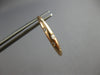 ESTATE .18CT DIAMOND 14KT ROSE GOLD 3D CLASSIC ETOILE OVAL HOOP HANGING EARRINGS