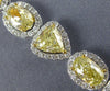 EXTRA LARGE 22.15CT WHITE & FANCY YELLOW DIAMOND 18KT WHITE GOLD TENNIS BRACELET