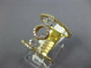 ESTATE LARGE .67CT DIAMOND 18KT TRI COLOR GOLD 3D TRIPLE CIRCLE OF LIFE FUN RING