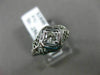 ANTIQUE .25CT OLD MINE DIAMOND PLATINUM SOLITAIRE FILIGREE ENGAGEMENT RING #2130