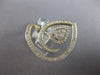 EXTRA LARGE .81CT DIAMOND 14KT YELLOW GOLD 3D CLUSTER HALO HEART SHAPE FUN RING