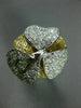 ESTATE EXTRA LARGE 3.50CT WHITE & FANCY YELLOW DIAMOND 14KT 2 TONE GOLD FUN RING