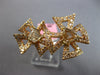 EXTRA LARGE 2.09CT WHITE & MOCHA DIAMOND 18KT WHITE & ROSE GOLD CRISS CROSS RING