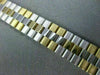 ESTATE WIDE 14K 2 TONE GOLD SOLID DIAMOND CUT HANDCRAFTED ITALIAN BRACELET 22787